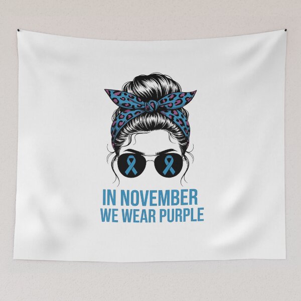 Item preview, In November We Wear Purple Messy Bun Leopard Bleached designed and sold by Formatage.