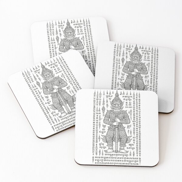 Item preview, Yant Giant Guardian – Thai Yaksha Protection Yantra Art designed and sold by Sksticker991.