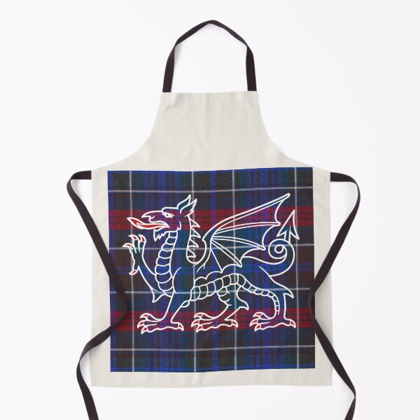 Item preview, Hopkins Welsh Tartan – Among the First & y Ddraig Goch - the red dragon v3 designed and sold by WheelieGdArt.