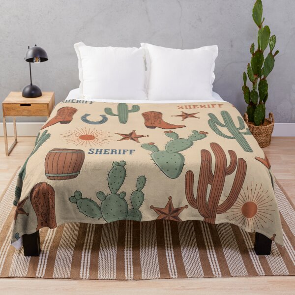 Item preview, Western Sheriff Desert Pattern designed and sold by Kaleidoscope Print.