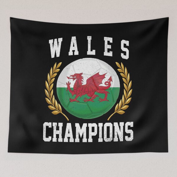 Item preview, SOCCER BALL FLAG CHAMPIONS - WALES - Fans and Teams for Men and Women T-shirt designed and sold by wallsandpatts.