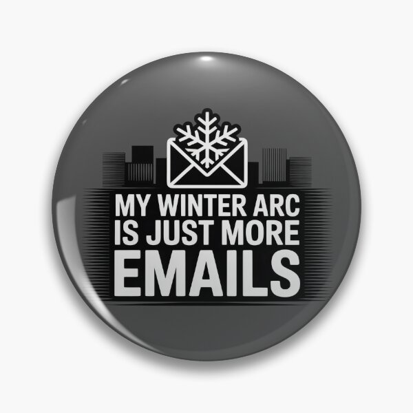 Item preview, My Winter Arc Is Just More Emails City Silhouette Humor Design designed and sold by SplashTastic.