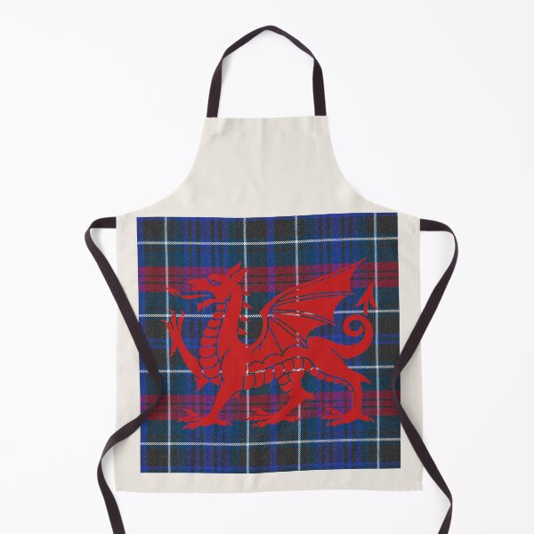 Item preview, Hopkins Welsh Tartan – Among the First & y Ddraig Goch - the red dragon v4 designed and sold by WheelieGdArt.