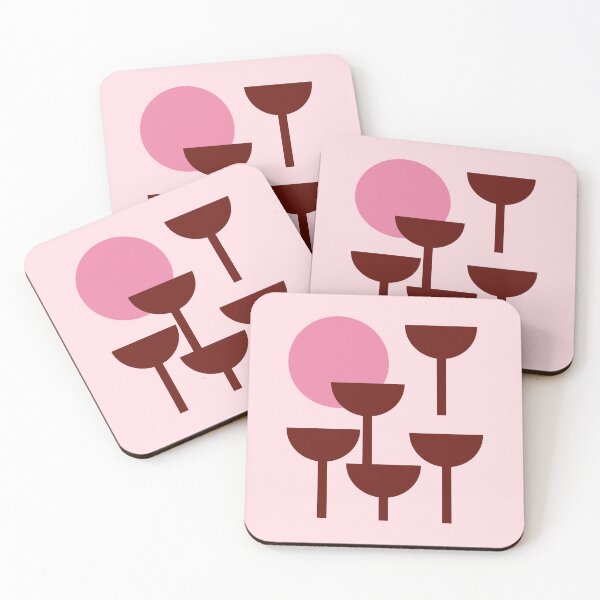Item preview, Pink Cocktail Cheers Bauhaus Illustration designed and sold by MaiZephyr.