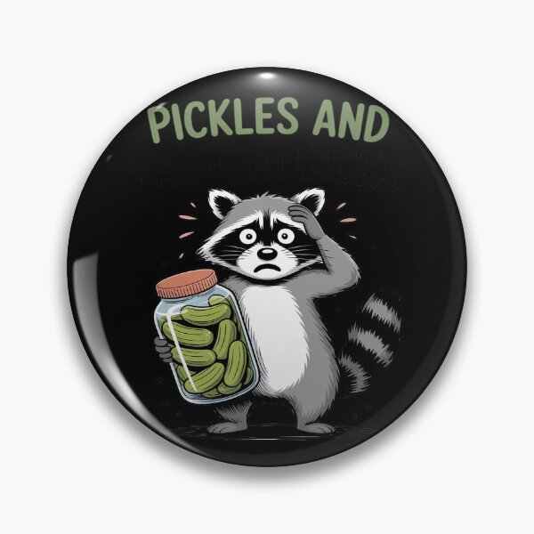 Item preview, Pickle Cucumber Pickles & Panic Attacks Raccoon designed and sold by LittleDame.