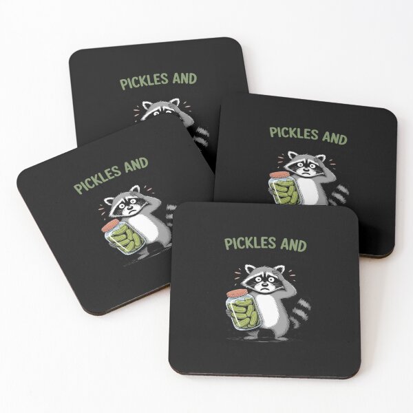 Item preview, Pickle Cucumber Pickles & Panic Attacks Raccoon designed and sold by LittleDame.