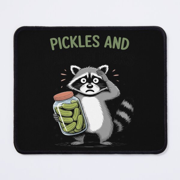 Item preview, Pickle Cucumber Pickles & Panic Attacks Raccoon designed and sold by LittleDame.