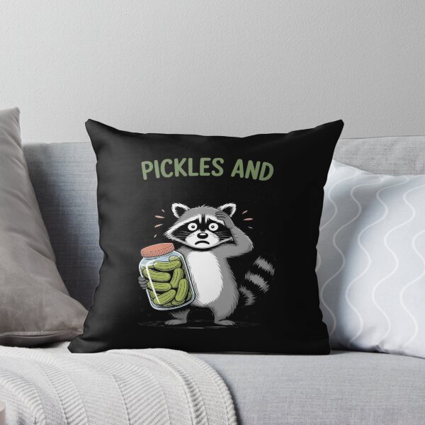 Item preview, Pickle Cucumber Pickles & Panic Attacks Raccoon designed and sold by LittleDame.