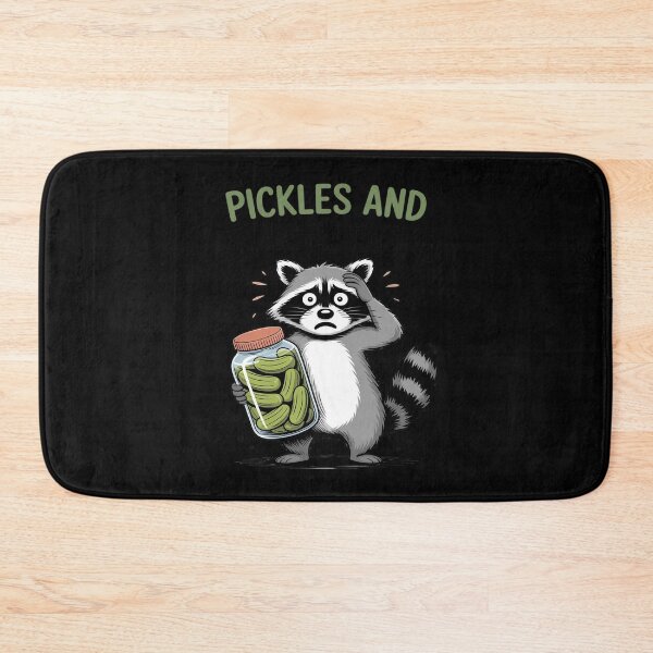 Item preview, Pickle Cucumber Pickles & Panic Attacks Raccoon designed and sold by LittleDame.
