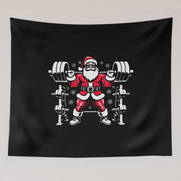 Item preview, Funny Christmas Lifting Santa Claus Gym Workout Deadlift designed and sold by LorraineRita.