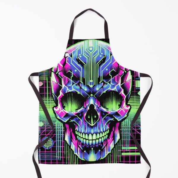 Artikelvorschau, Digitaler Glitch-Schädel entworfen und verkauft von GlitchModeStudio.