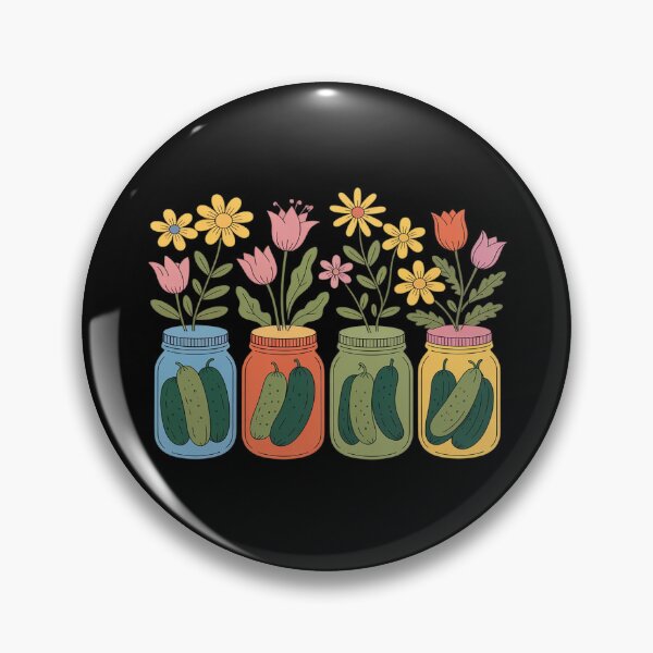 Item preview, Pickle Jar Canned Wildflower Canning Pickles Season designed and sold by LittleDame.
