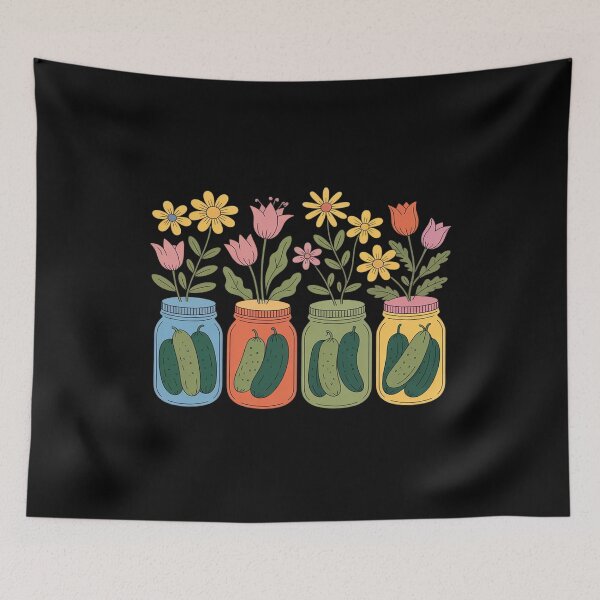 Item preview, Pickle Jar Canned Wildflower Canning Pickles Season designed and sold by LittleDame.