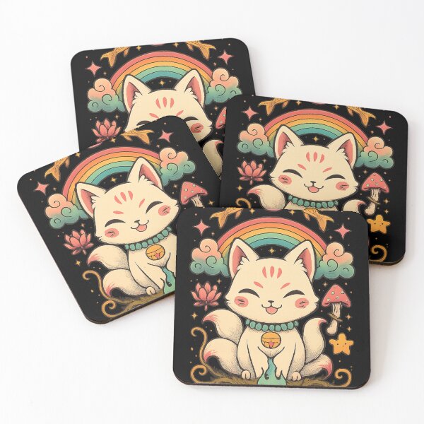 Item preview, Kawaii Kitsune T-Shirt – Pastel Anime Fox Tee, Fantasy Lovers designed and sold by CattusArt&Design.
