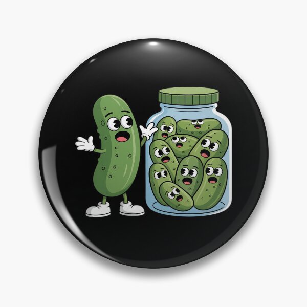 Item preview, Pickle Surprise A Cucumber And A Jar Of Pickles Pickle designed and sold by LittleDame.