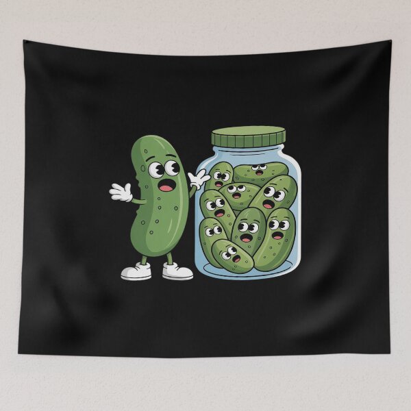 Item preview, Pickle Surprise A Cucumber And A Jar Of Pickles Pickle designed and sold by LittleDame.