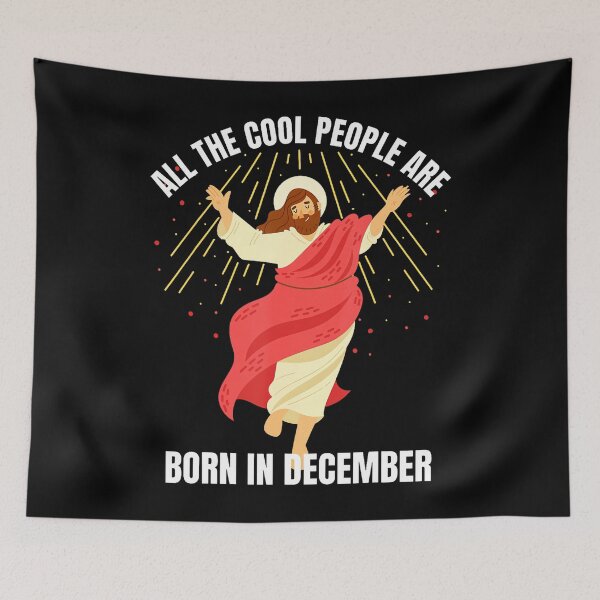 Item preview, Cool People Are Born In December Christian Christmas  designed and sold by BaidenNeta.