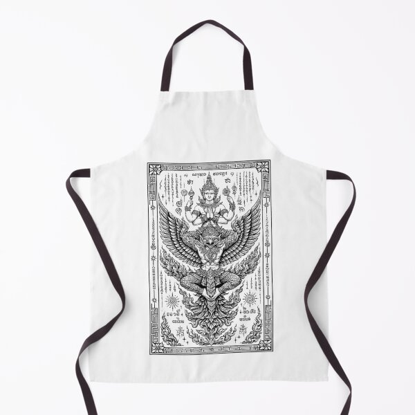 Item preview, Divine Garuda & Deity Yantra – Thai Sacred Protection Art designed and sold by Sksticker991.