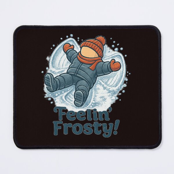 Item preview, Feelin’ Frosty – Cute Winter Snow Angel Illustration designed and sold by Tadeusz1.