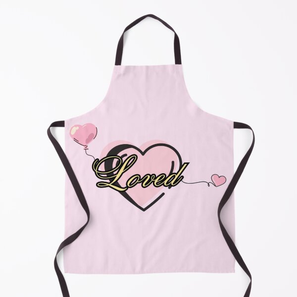 Item preview, Elegant Cute Loved Pastel Pink Heart with Gold Cursive Writing designed and sold by Pink Space Studio.