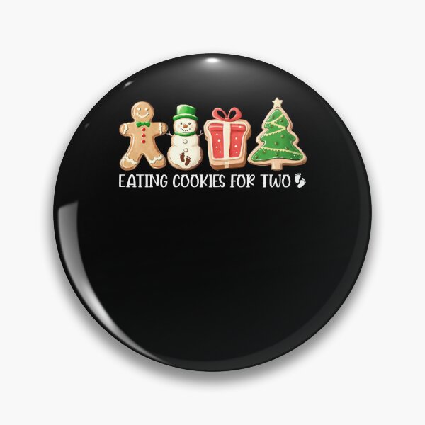 Item preview, Eating Cookies For Two Please Pregnancy Announcement Xmas designed and sold by Torionrad.