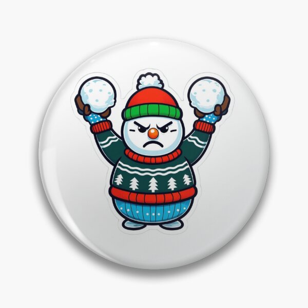Item preview, Angry snow with snow balls  designed and sold by JIGUWORLD.