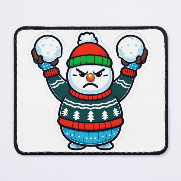 Item preview, Angry snow with snow balls  designed and sold by JIGUWORLD.