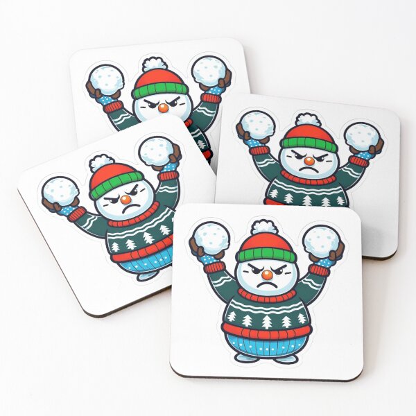 Item preview, Angry snow with snow balls  designed and sold by JIGUWORLD.