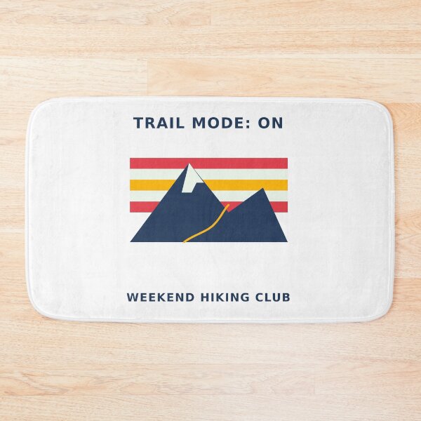 Item preview, Trail Mode: ON – Retro Hiking Club Shirt designed and sold by CQ-Art.