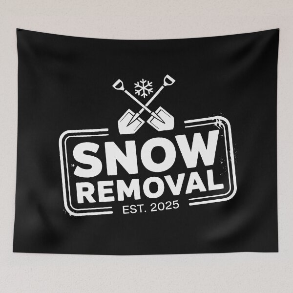 Item preview, Snow Removal Est 2025 Crossed Shovels Winter Service Design designed and sold by SplashTastic.