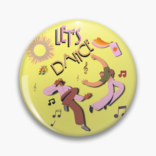Item preview, Let’s Dance – Retro Fun Dance Illustration | Vibrant Movement Art designed and sold by Pink Space Studio.