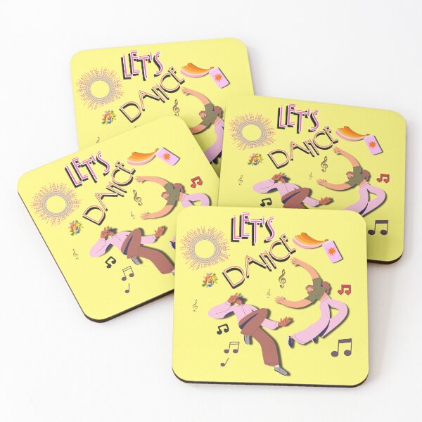 Item preview, Let’s Dance – Retro Fun Dance Illustration | Vibrant Movement Art designed and sold by Pink Space Studio.