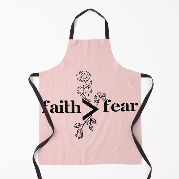Item preview, Faith > Fear – Inspirational Quote with Roses & Positive Typography designed and sold by Pink Space Studio.