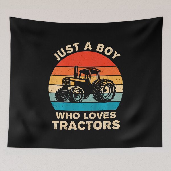 Item preview, Kids Farm Lifestyle Just A Boy Who Loves Tractors Boys designed and sold by KathleenEliza.