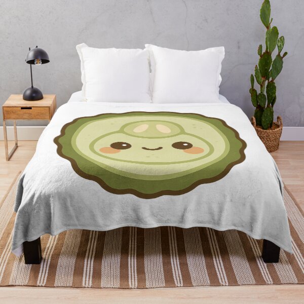Item preview, Kawaii Cucumber Slice – Cute Aesthetic Food Art designed and sold by kimkosovo.