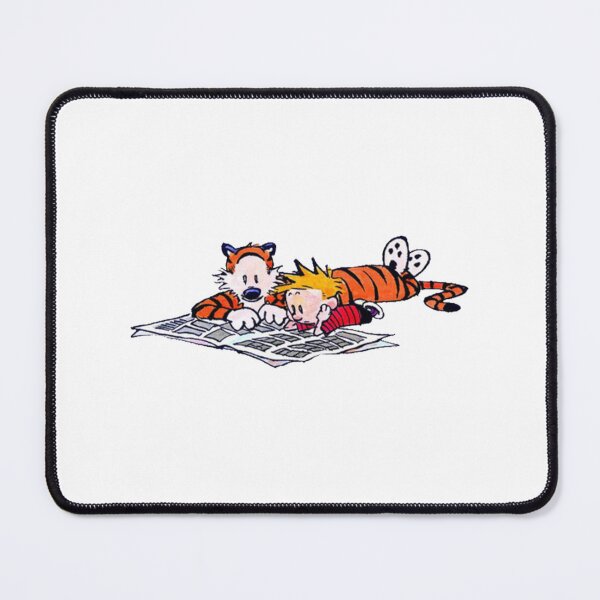 Item preview, Calvin and Hobbes Reading Newspaper Lazy Sunday designed and sold by Yareli Jonathon.