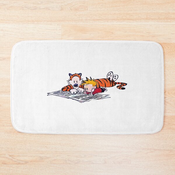 Item preview, Calvin and Hobbes Reading Newspaper Lazy Sunday designed and sold by Yareli Jonathon.