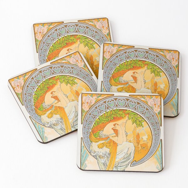 Item preview, Poetry by Alphonse Mucha - Art Nouveau Decorative Collection designed and sold by ThanksForToday.