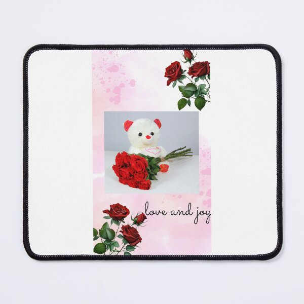 Item preview, Love & Joy Teddy Bear Phone Case with Roses – Cute Romantic Aesthetic  ,Cute Teddy Bear and Red Roses Phone Case – Valentine Gift Idea designed and sold by Muskandesigns.