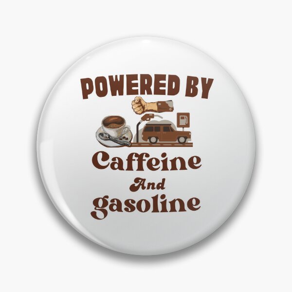 Item preview, Powered by Coffee and Gasoline – Funny Car Lover Quote Design designed and sold by lahmar-abbou.