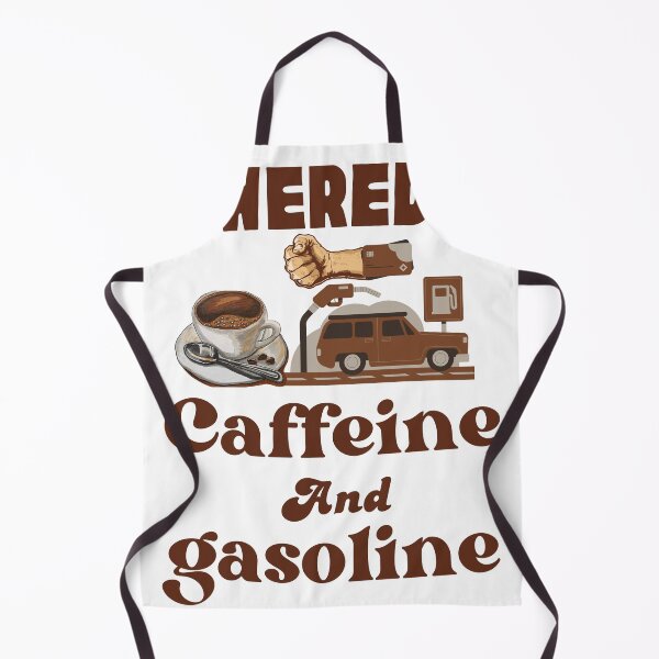Item preview, Powered by Coffee and Gasoline – Funny Car Lover Quote Design designed and sold by lahmar-abbou.