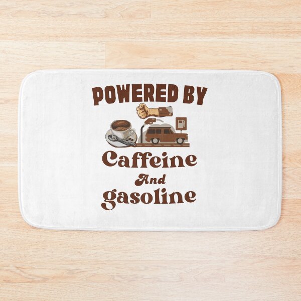 Item preview, Powered by Coffee and Gasoline – Funny Car Lover Quote Design designed and sold by lahmar-abbou.