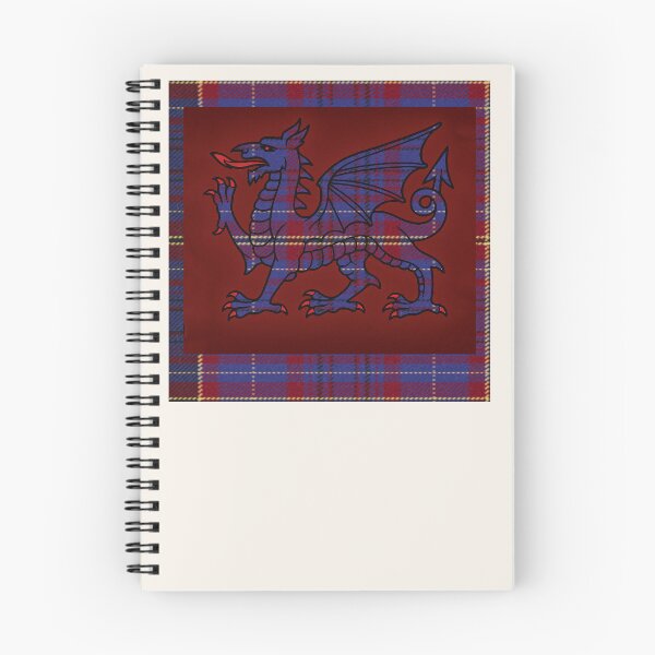 Item preview, James Welsh Tartan – I Love Forever & y Ddraig Goch - the red dragon  designed and sold by WheelieGdArt.