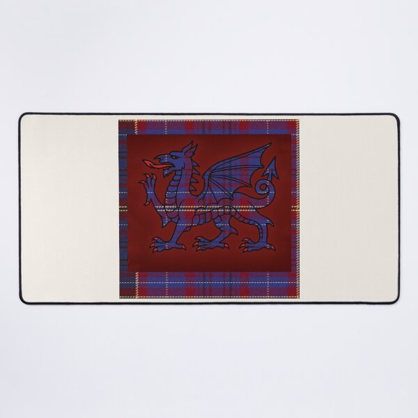 Item preview, James Welsh Tartan – I Love Forever & y Ddraig Goch - the red dragon designed and sold by WheelieGdArt.
