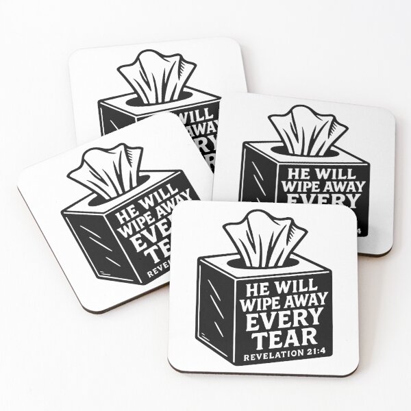 Item preview, Revelation 21:4 He Will Wipe Away Every Tear designed and sold by plushism.
