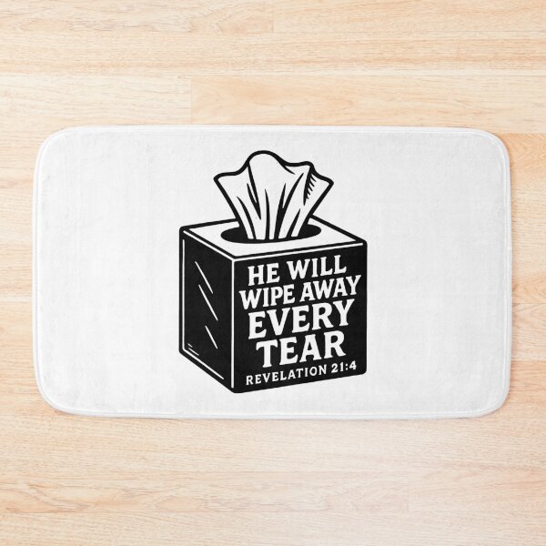 Item preview, Revelation 21:4 He Will Wipe Away Every Tear designed and sold by plushism.
