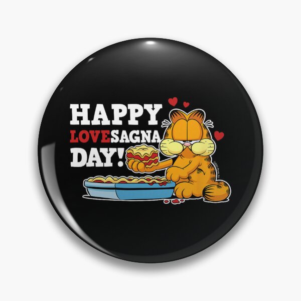 Item preview, Garfield Happy Lovesagna Day Funny Foodie Pun designed and sold by Yareli Jonathon.