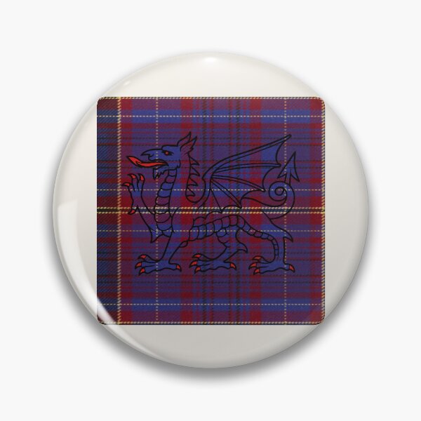 Item preview, James Welsh Tartan – I Love Forever & y Ddraig Goch - the red dragon v2 designed and sold by WheelieGdArt.