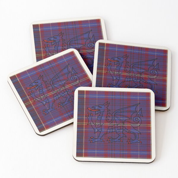 Item preview, James Welsh Tartan – I Love Forever & y Ddraig Goch - the red dragon v2 designed and sold by WheelieGdArt.