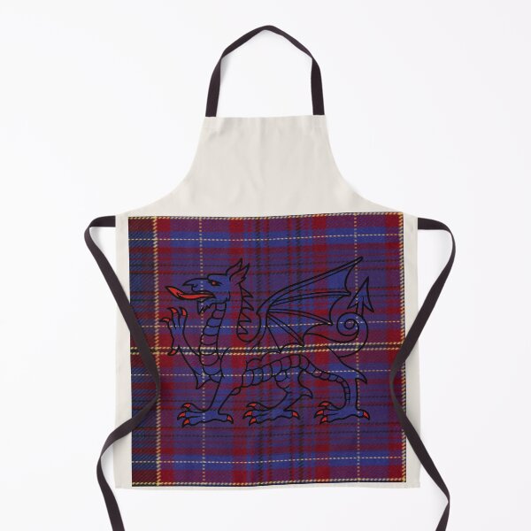 Item preview, James Welsh Tartan – I Love Forever & y Ddraig Goch - the red dragon v2 designed and sold by WheelieGdArt.